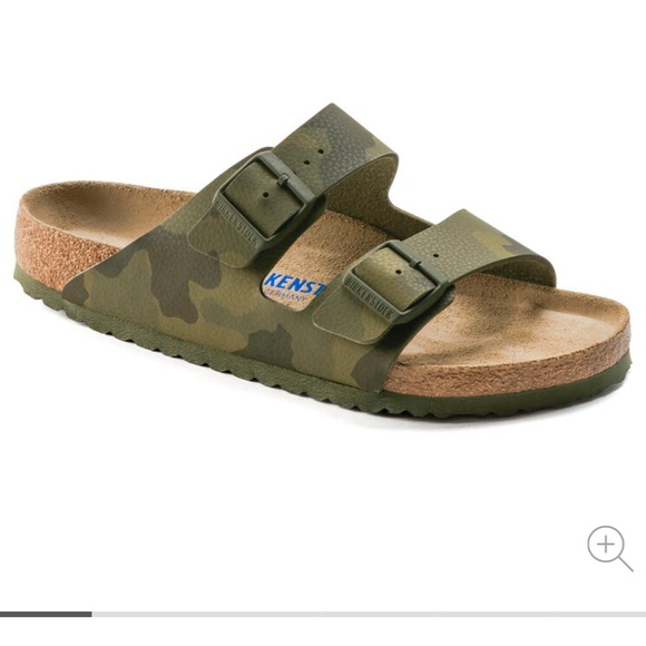 Birkenstock Birko-Flor Desert Soil Camo Green Size 38 NWOT - Picture 3 of 13